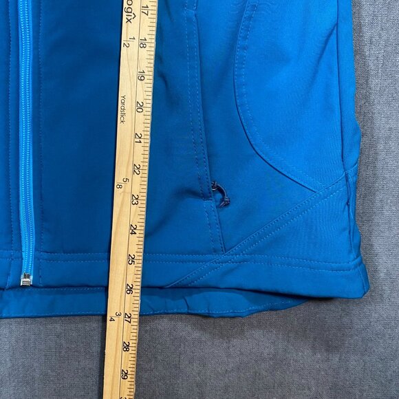 Double Diamond Womens Turquoise Full-Zip Softshell Jacket size XL Fleece Lined - Picture 15 of 16